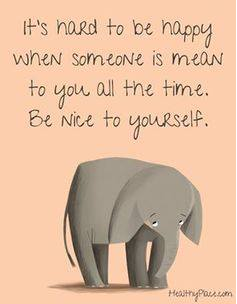 be kind to your self elephant